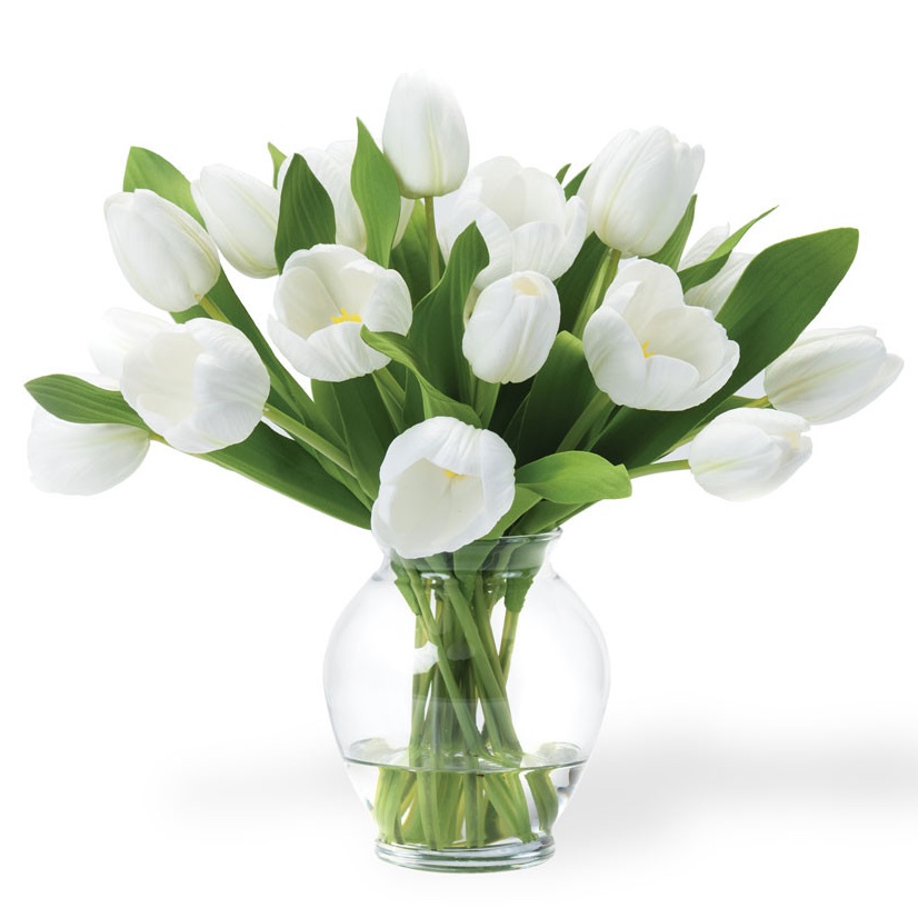 White Garden Tulip bouquet